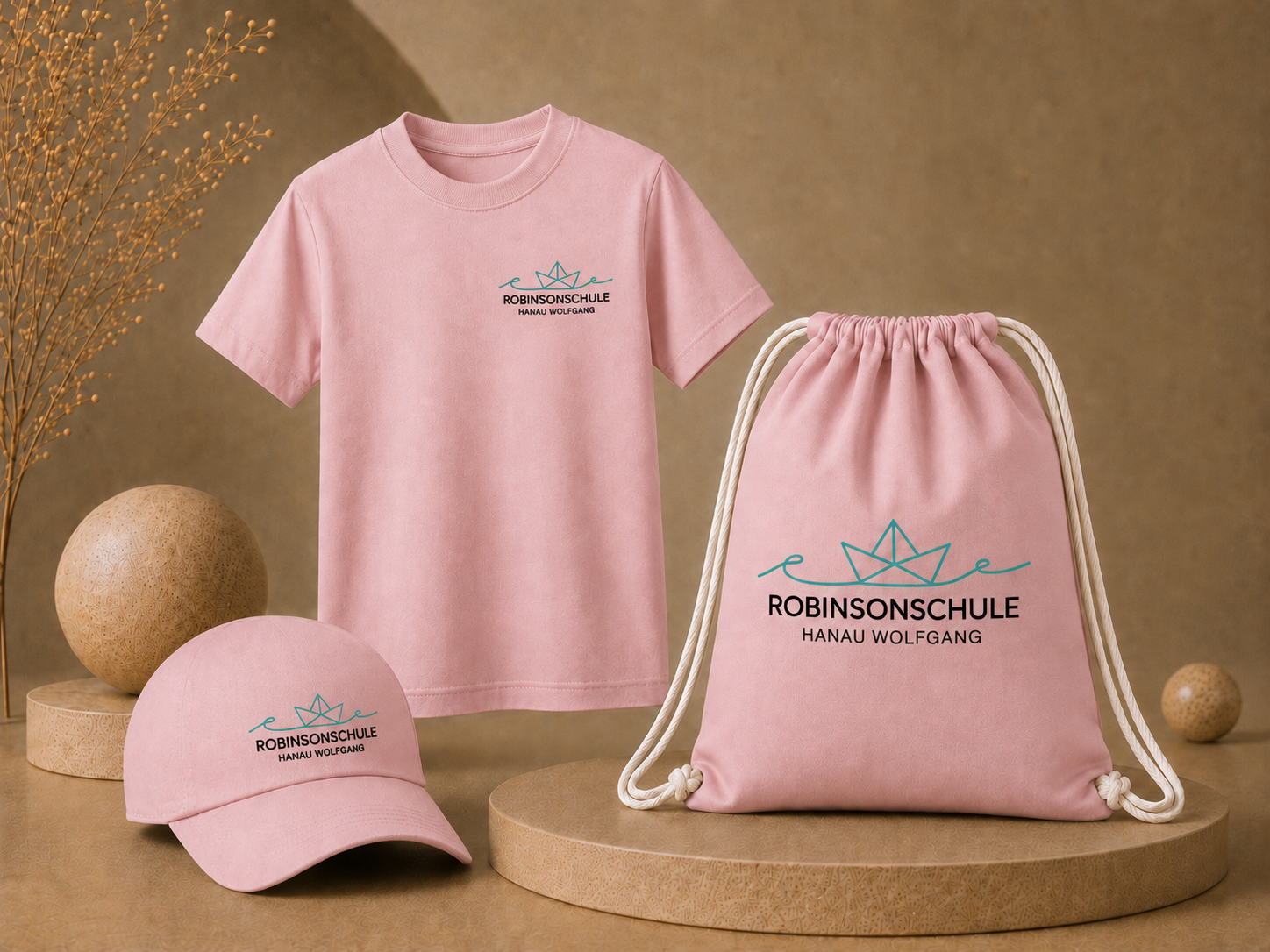 Paket 4: T-Shirt + Cap + Turnbeutel Bundle – Robinsonschule