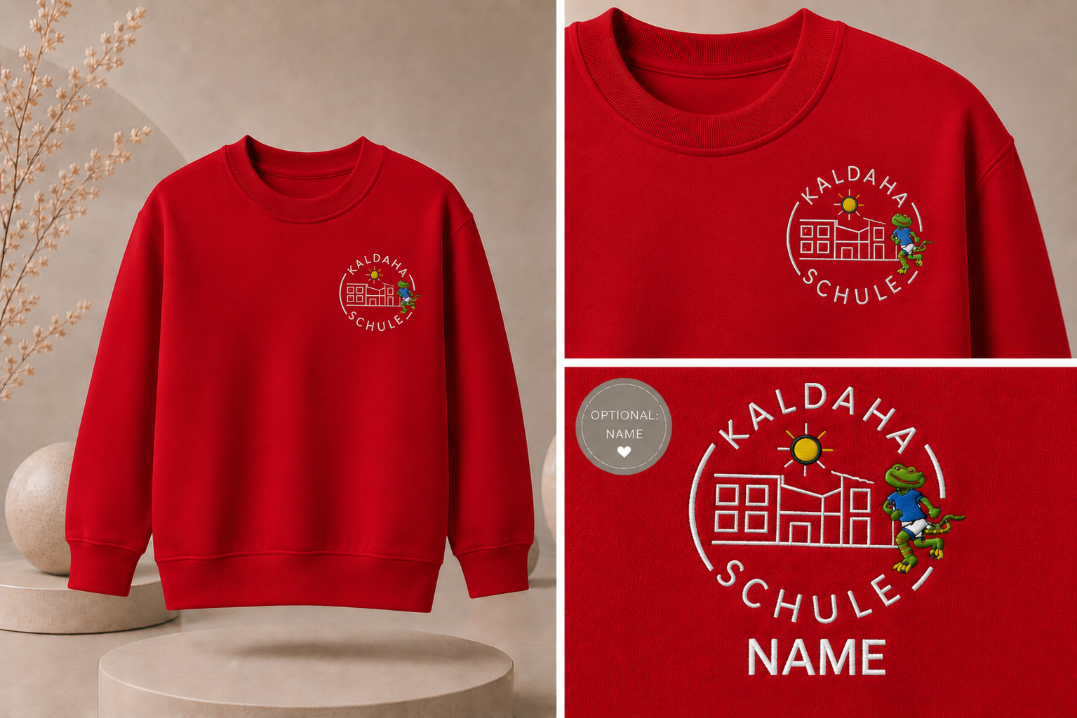 Offizielles Sweatshirt der Kaldaha Schule