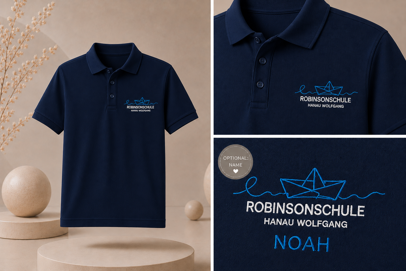 Offizielles Polo-Shirt der Robinsonschule