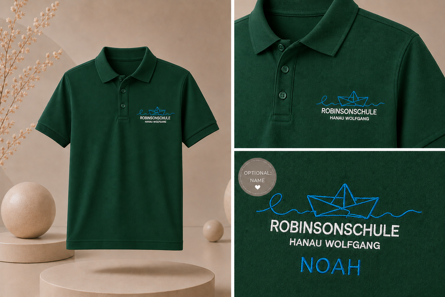 Offizielles Polo-Shirt der Robinsonschule