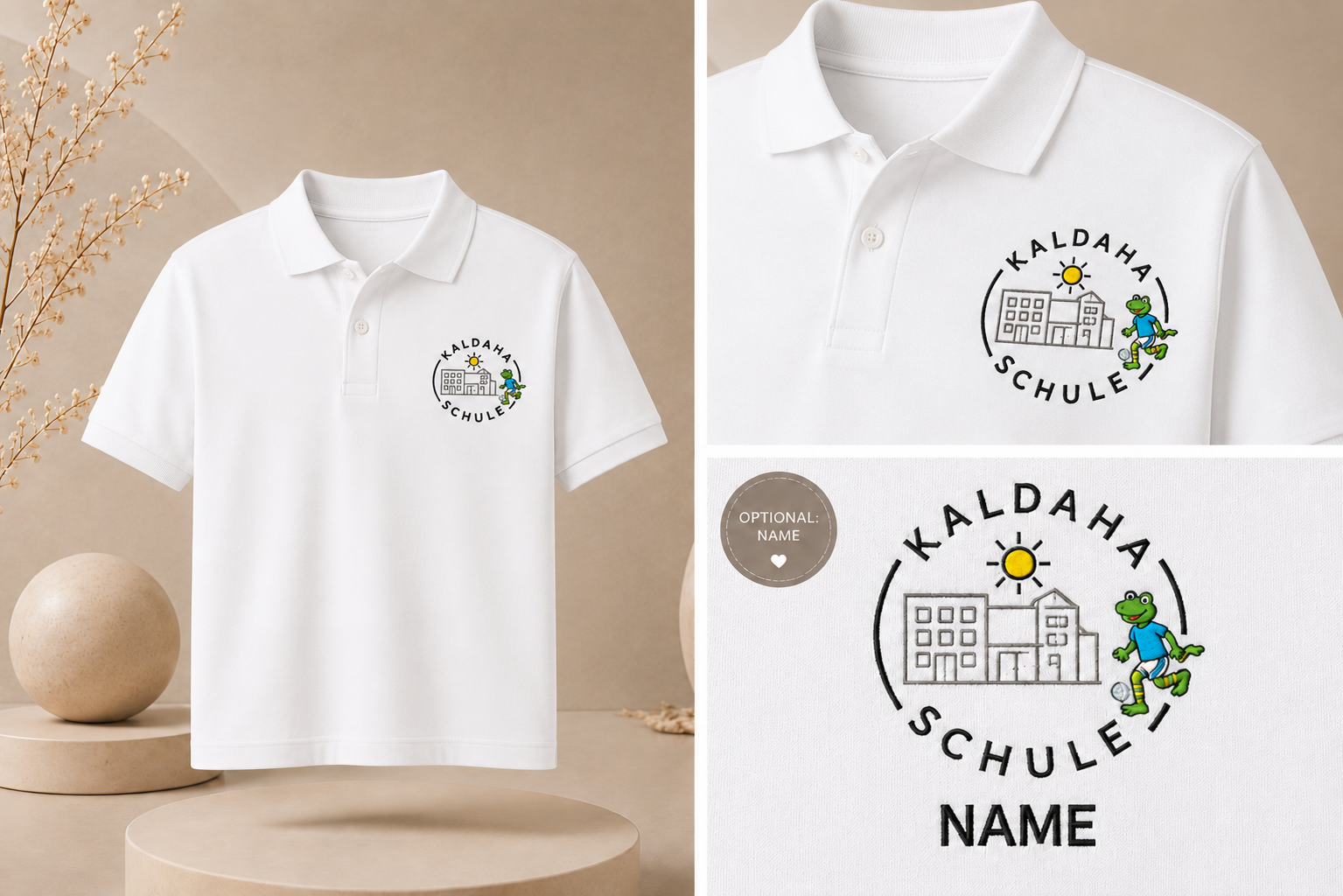 Offizielles Polo-Shirt der Kaldaha Schule