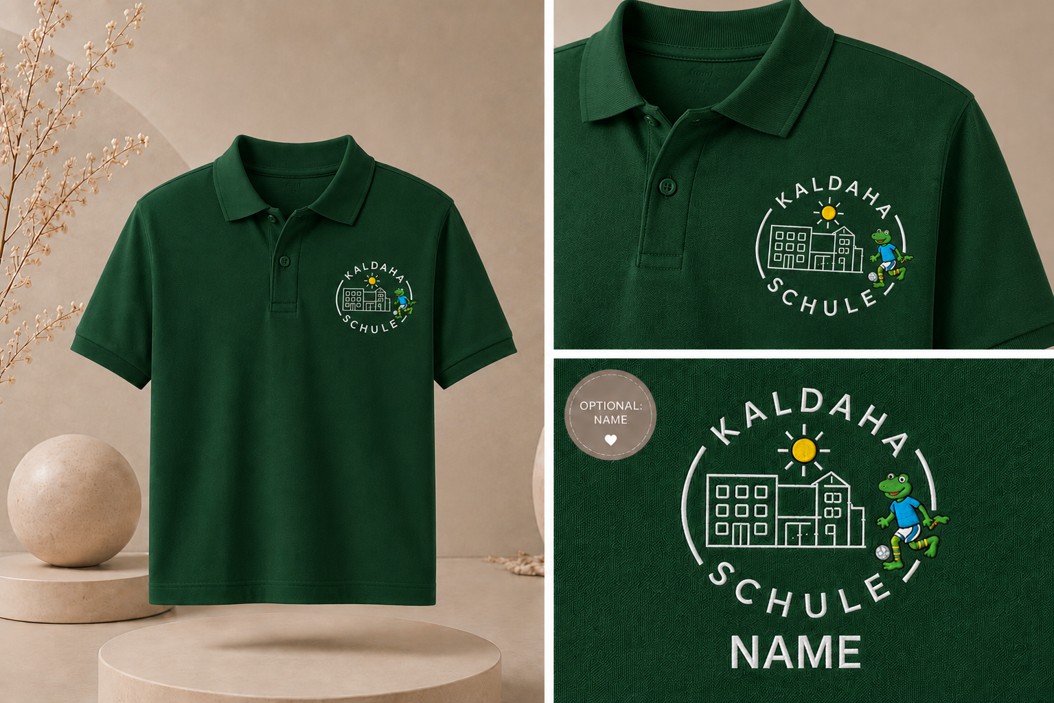 Offizielles Polo-Shirt der Kaldaha Schule