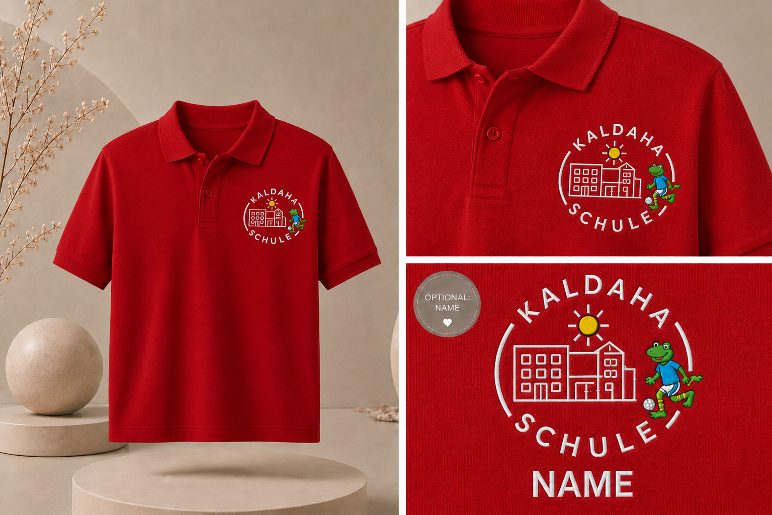 Offizielles Polo-Shirt der Kaldaha Schule