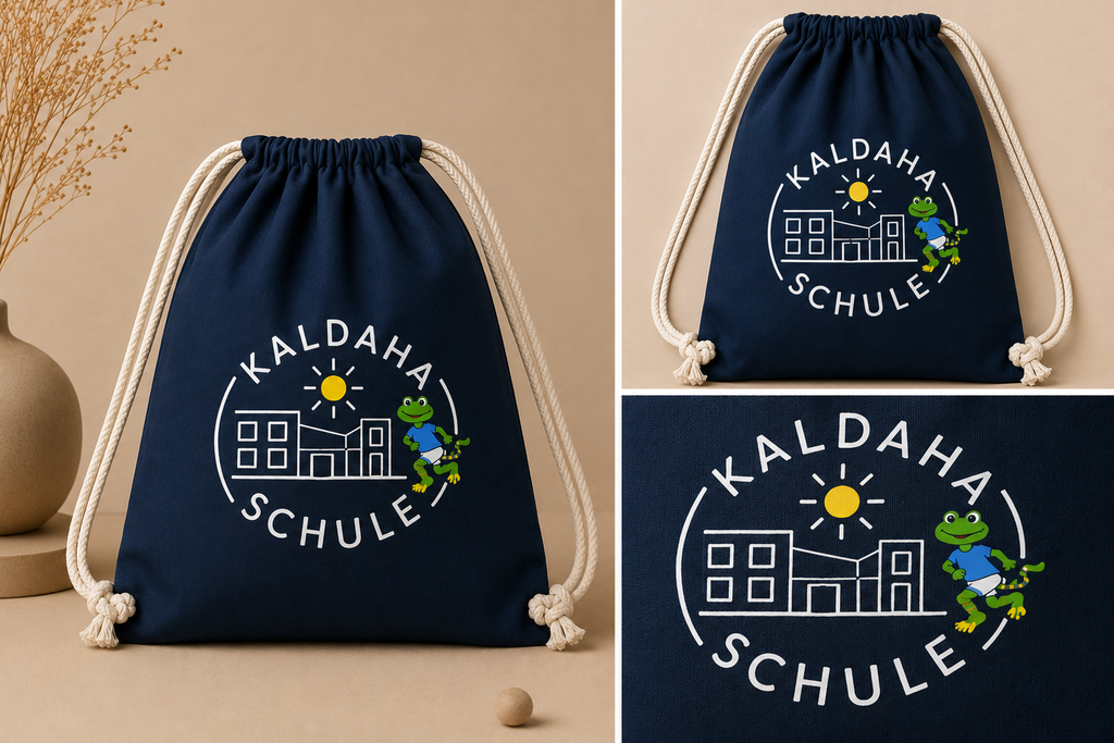 Offizieller Turnbeutel der Kaldaha Schule