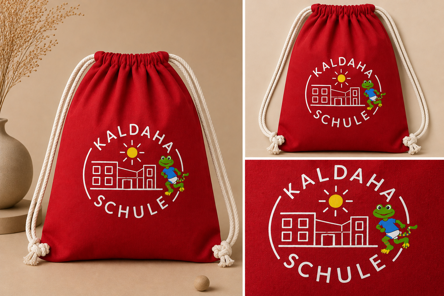 Offizieller Turnbeutel der Kaldaha Schule