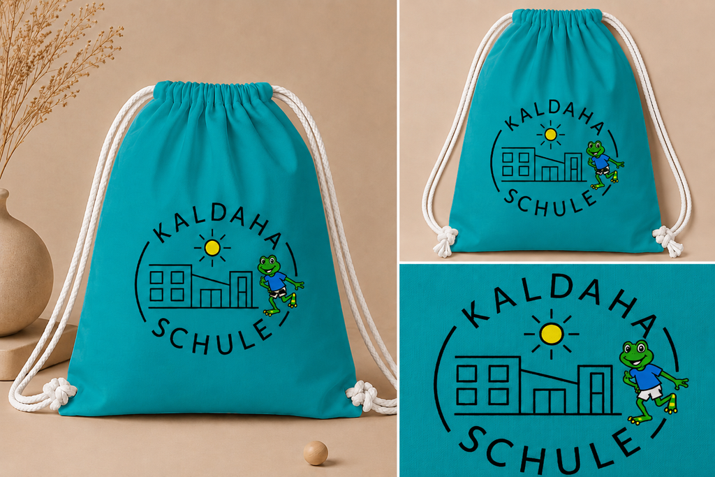 Offizieller Turnbeutel der Kaldaha Schule