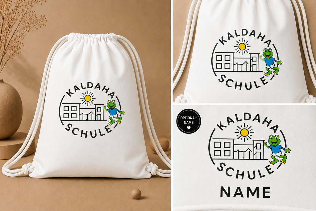 Offizieller Turnbeutel der Kaldaha Schule