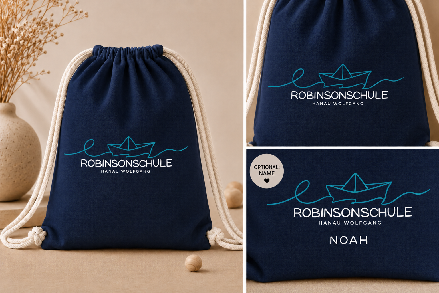 Offizieller Turnbeutel der Robinsonschule