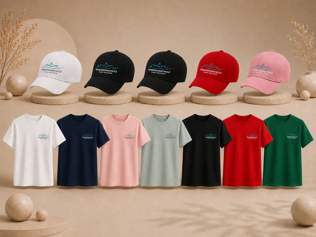 Paket 1: T-Shirt + Cap Bundle – Robinsonschule