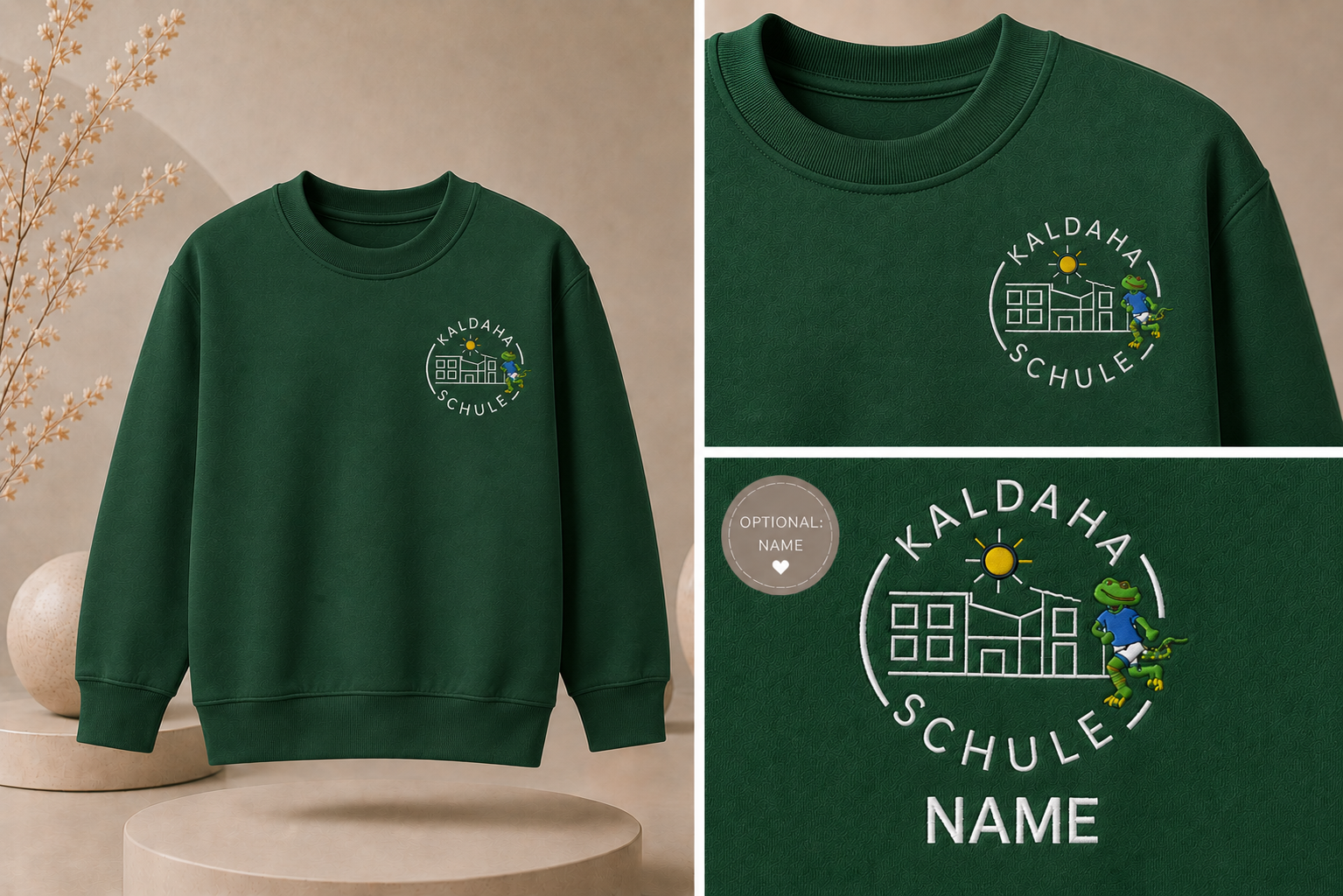Offizielles Sweatshirt der Kaldaha Schule