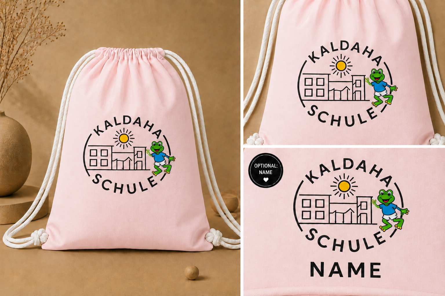 Offizieller Turnbeutel der Kaldaha Schule