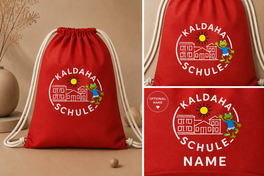Offizieller Turnbeutel der Kaldaha Schule