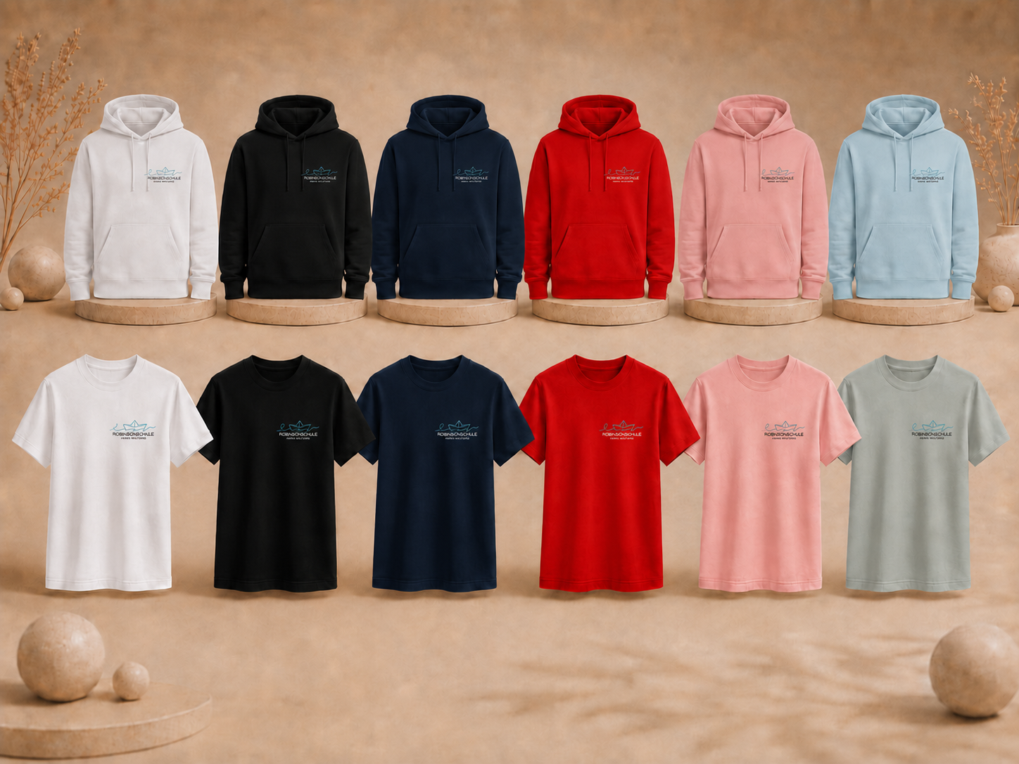 Paket 2: T-Shirt + Hoodie Bundle – Robinsonschule