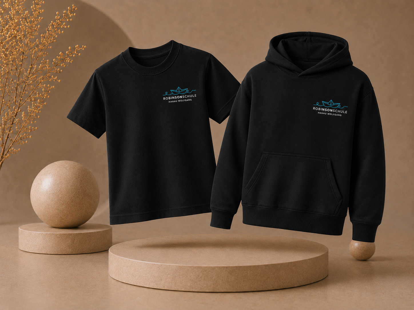 Paket 2: T-Shirt + Hoodie Bundle – Robinsonschule