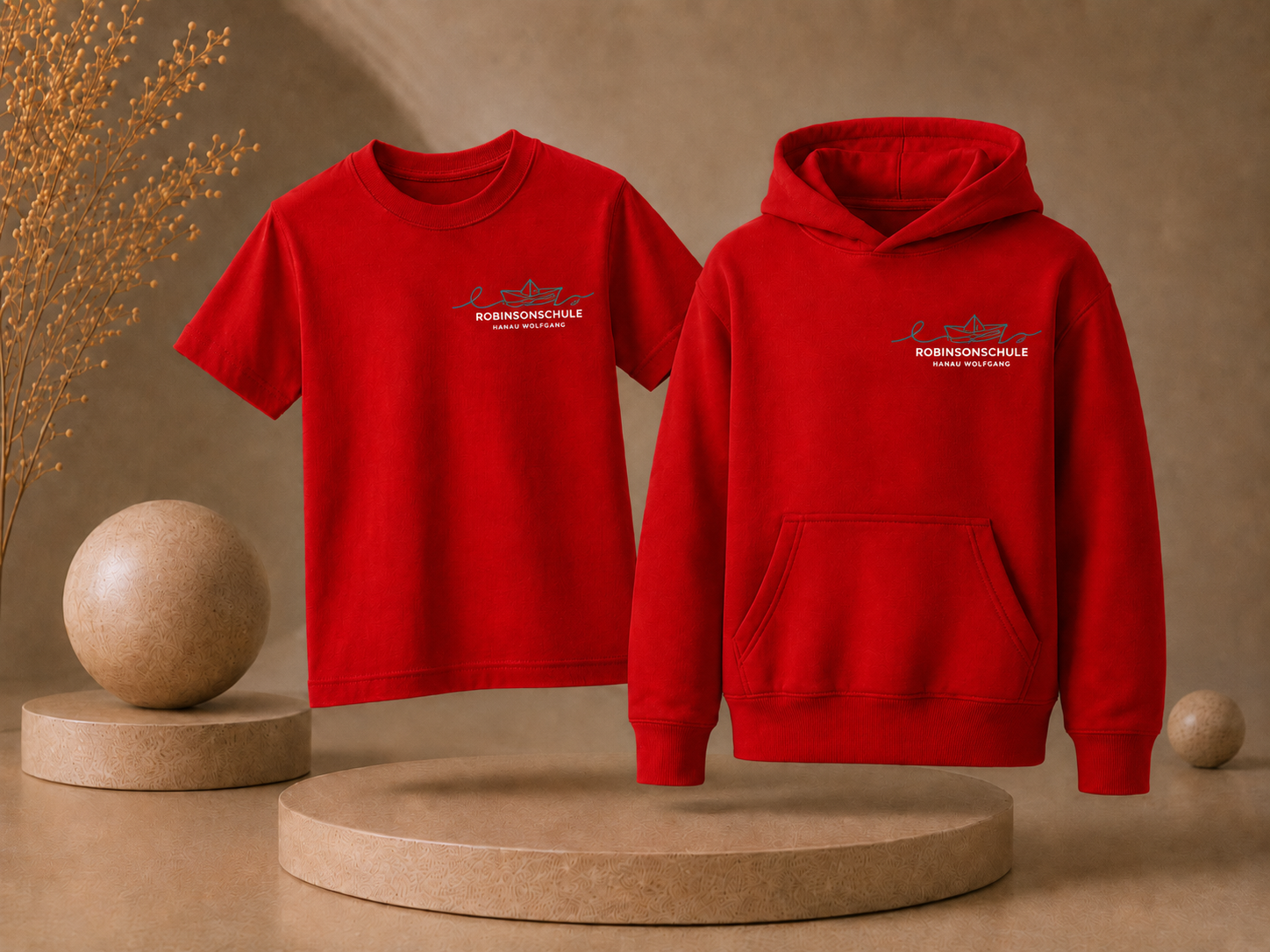 Paket 2: T-Shirt + Hoodie Bundle – Robinsonschule