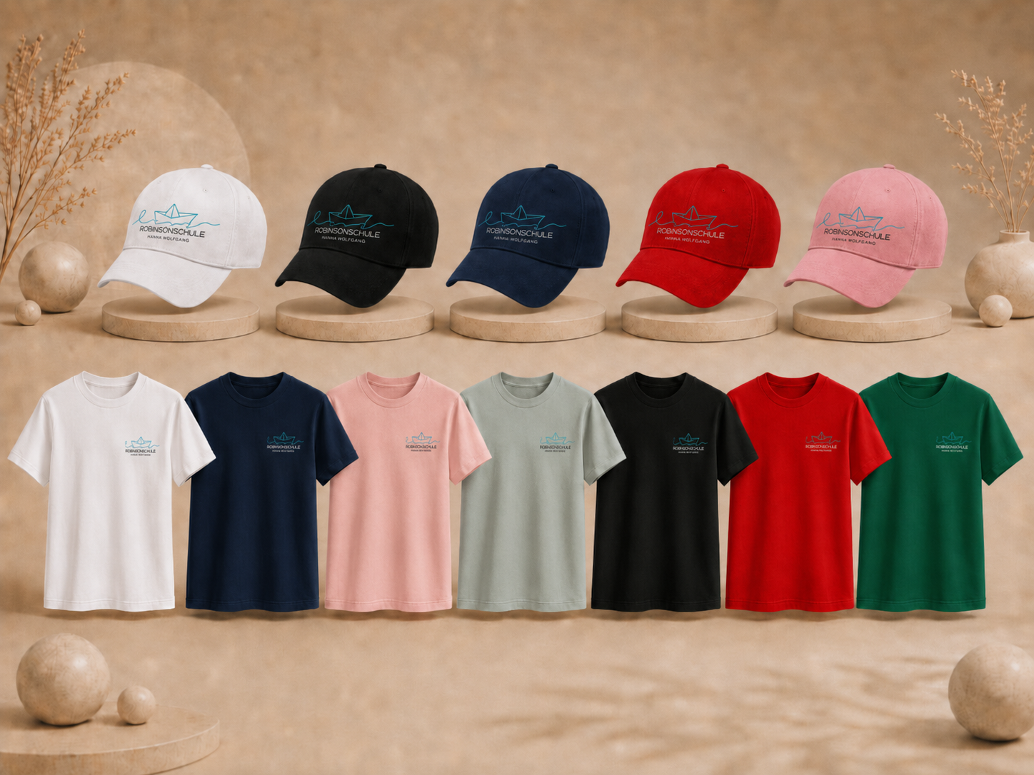 Paket 1: T-Shirt + Cap Bundle – Robinsonschule