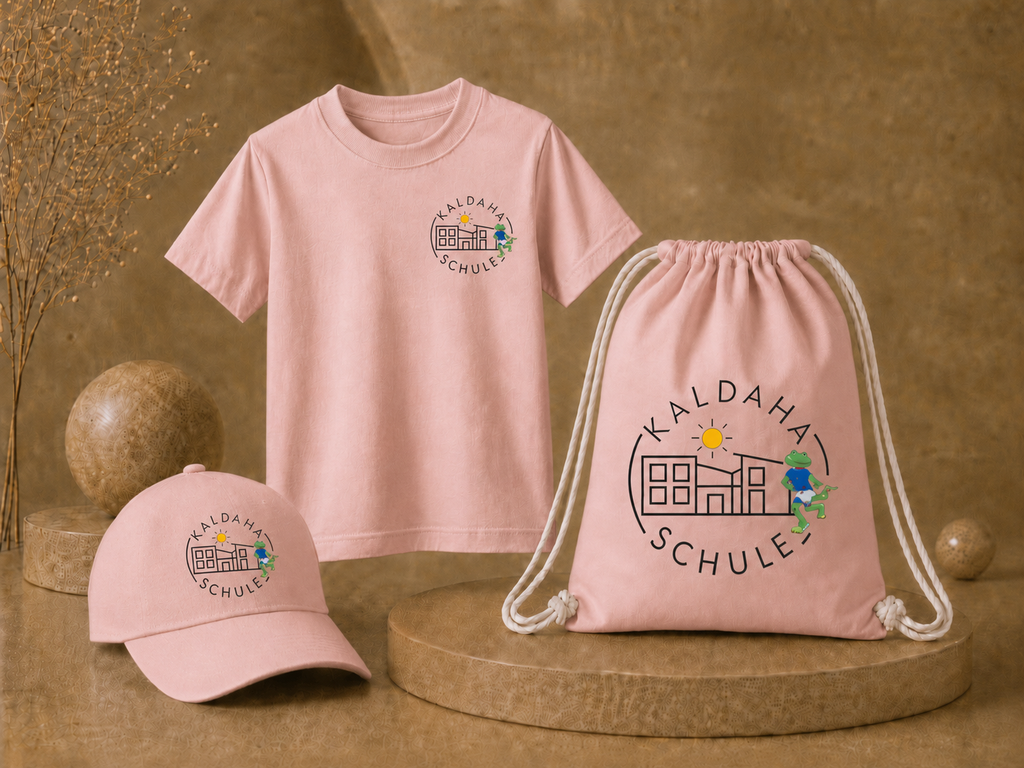 Paket 4: T-Shirt + Cap + Turnbeutel Bundle – Kaldaha Schule