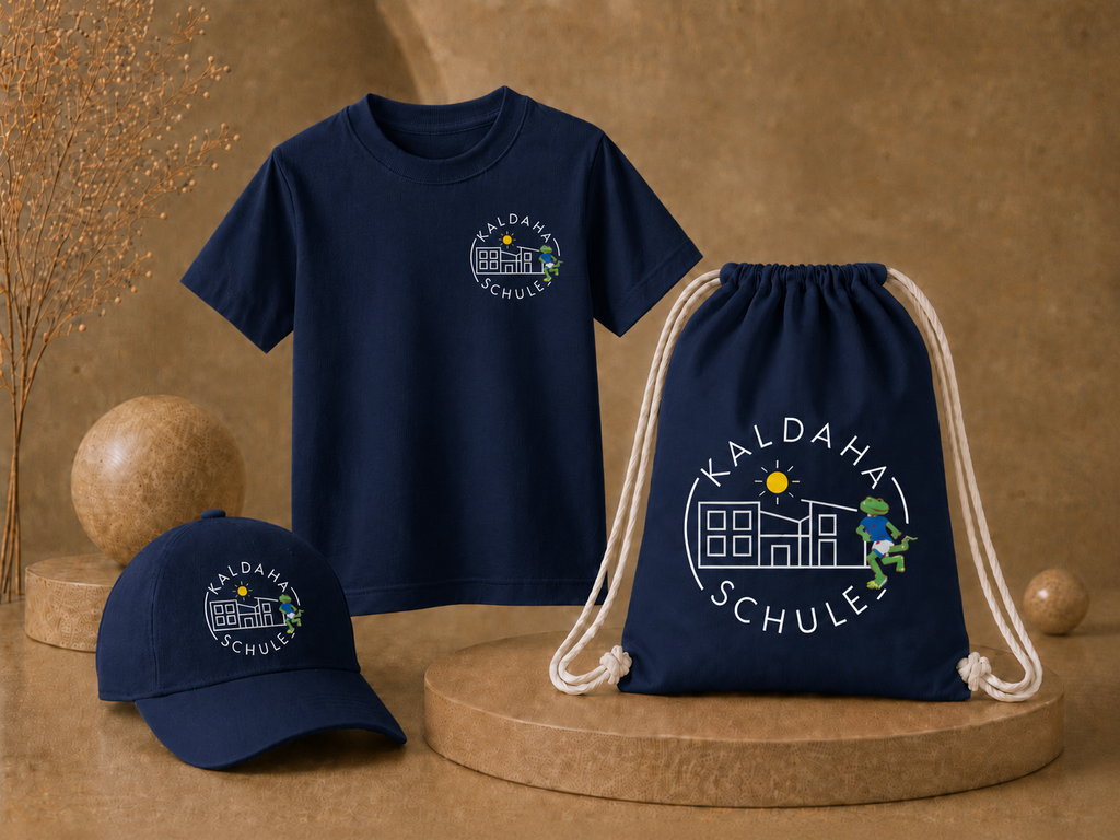 Paket 4: T-Shirt + Cap + Turnbeutel Bundle – Kaldaha Schule