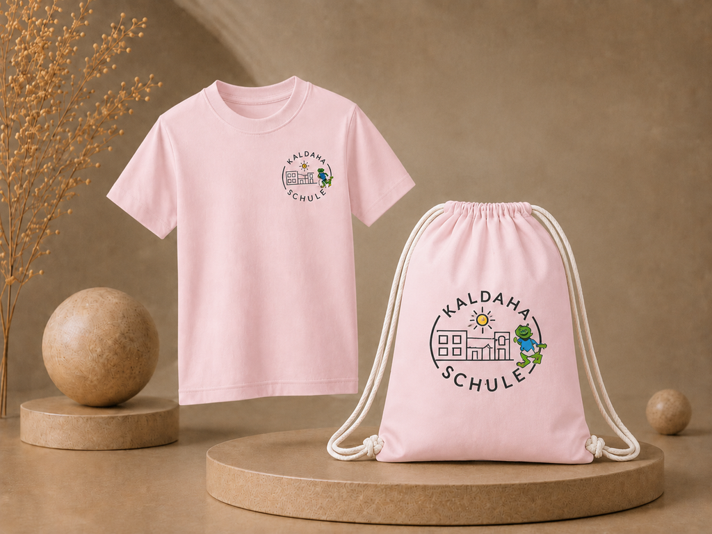 Paket 3: T-Shirt + Turnbeutel Bundle – Kaldaha Schule