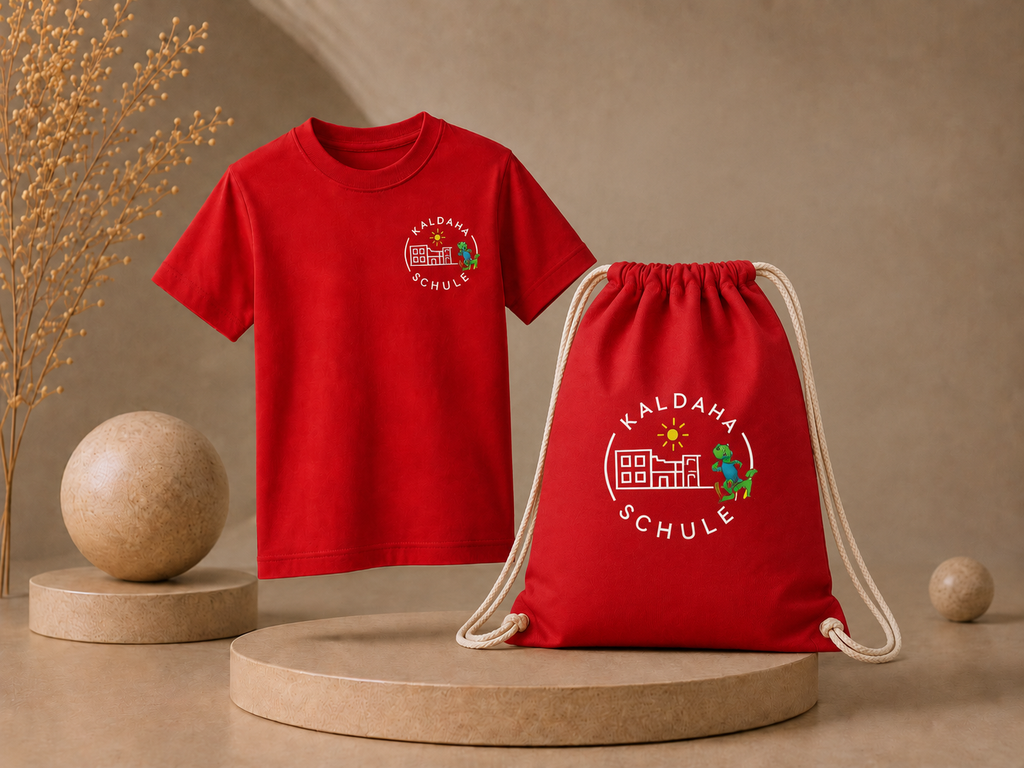 Paket 3: T-Shirt + Turnbeutel Bundle – Kaldaha Schule