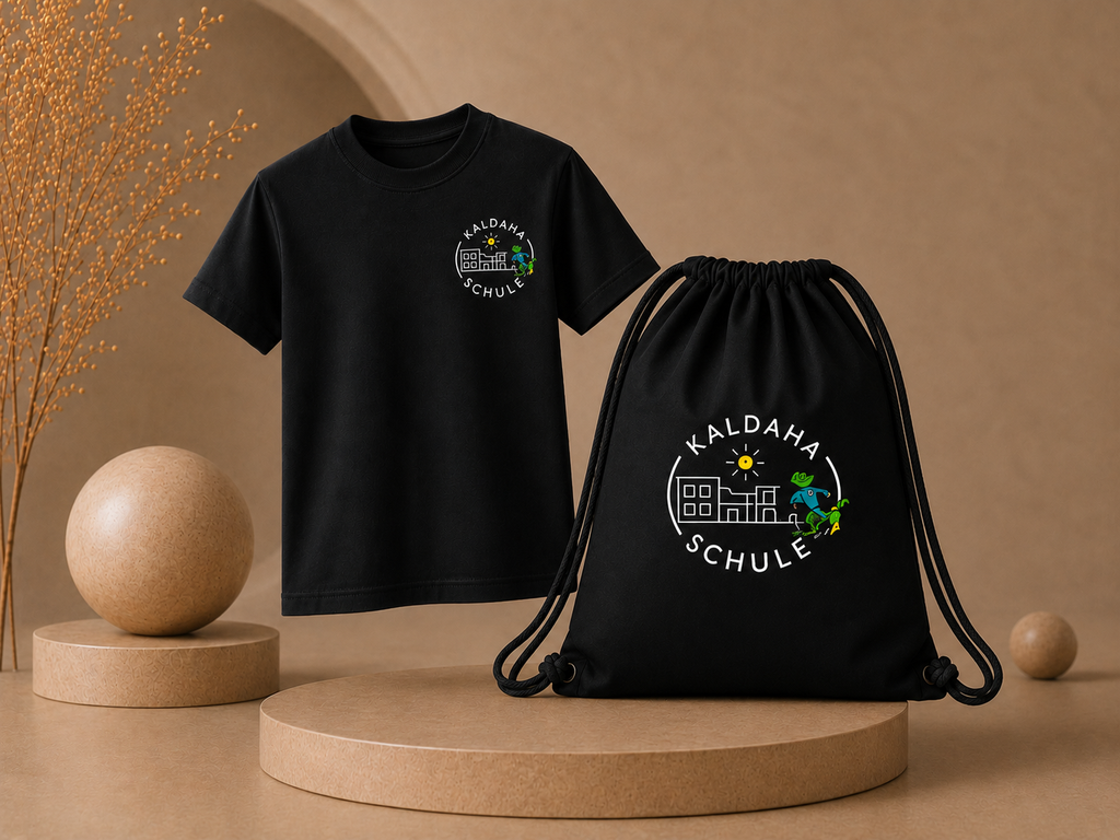 Paket 3: T-Shirt + Turnbeutel Bundle – Kaldaha Schule