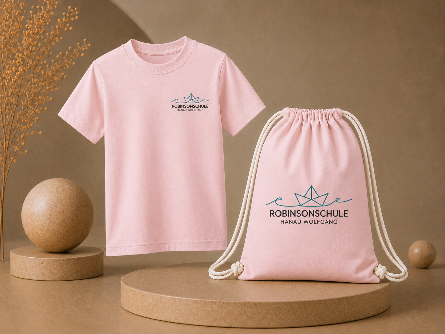 Paket 3: T-Shirt + Turnbeutel Bundle – Robinsonschule